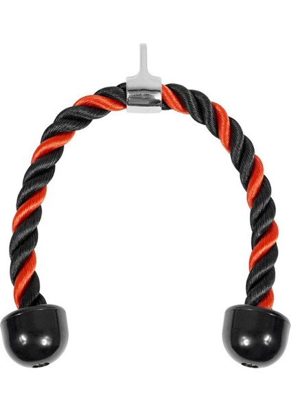 Kırmızı Siyah Triceps Halatı, Dayanıklı ve Konforlu Spor Ekipmanı
