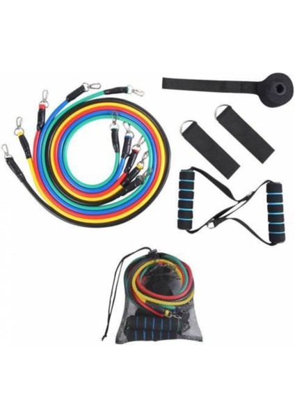 Turuncu Latex Direnç Lastiği Egzersiz Seti, Dayanıklı ve Çok Yönlü Spor Ekipmanı fiyatları