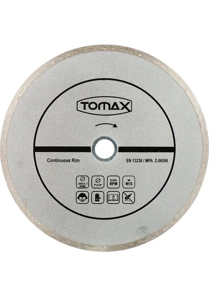 Sürekli Elmas Fayans Kesici Disk - 230X2,4X22