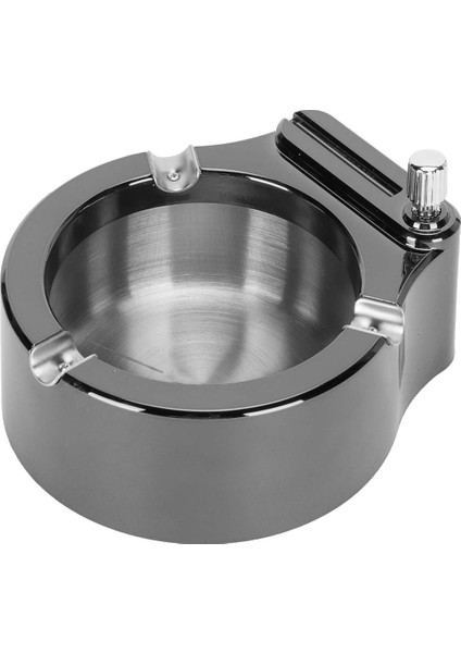 Parlak Retro Metal Küllük – Çok Amaçlı Masaüstü Organizer, Çakmaklı ve Yeniden Kullanılabilir Kibritli fiyatları