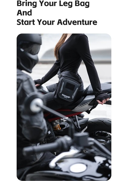 2.4l Manyetik Su Geçirmez Çok Fonksiyonlu Motosiklet Bacak Çantası – Bel Çantası – Depo Çantası fırsatları