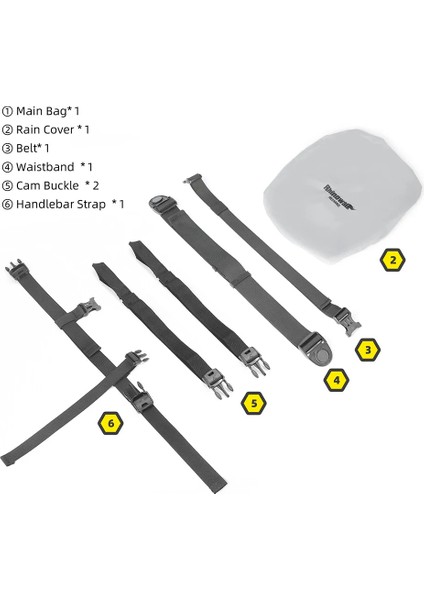 2.4l Manyetik Su Geçirmez Çok Fonksiyonlu Motosiklet Bacak Çantası – Bel Çantası – Depo Çantası