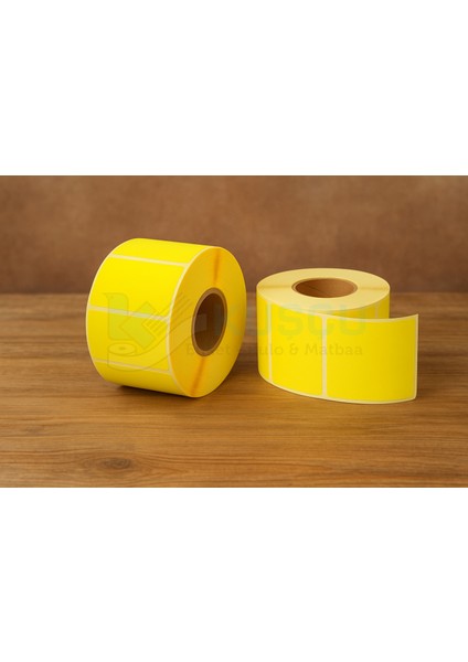 1 Adet 40MMX60MM 1000'LIK Sarı Renk Eczacı Eko Termal Etiket / Kuşçu Etiket fiyatları