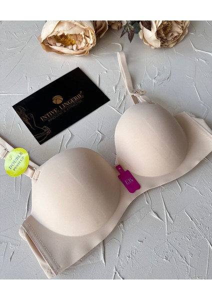 Violet Dikişsiz Lazer Kesim Double Push-Up Balensiz Iz Belli Etmez Straplez Kesim Kaliteli Sütyen fırsatları