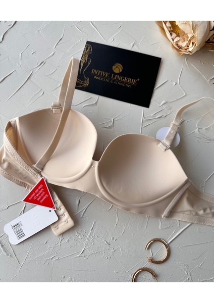 Violet Dikişsiz Lazer Kesim Double Push-Up Balensiz Iz Belli Etmez Straplez Kesim Kaliteli Sütyen indirimleri