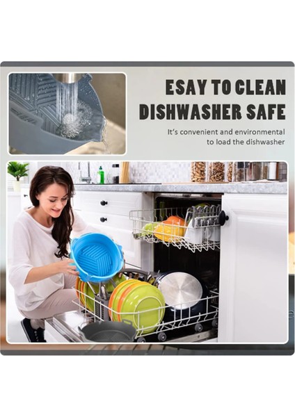 Yeni Katlanabilir Hava Fritözü Tencere Silikon Pişirme Tepsisi Yastığı (Gri) (Yurt Dışından) indirimleri