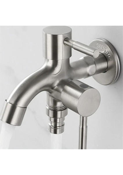 Çift Bahçe Musluğu Paslanmaz Çelik Dış Musluk Çift Çıkışlı Su (Yurt Dışından) modelleri