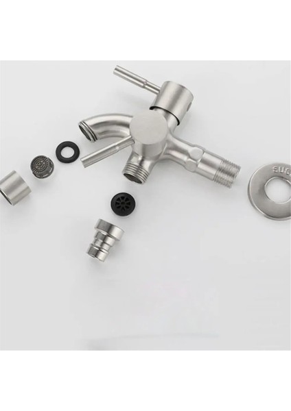 Çift Bahçe Musluğu Paslanmaz Çelik Dış Musluk Çift Çıkışlı Su (Yurt Dışından) indirimleri