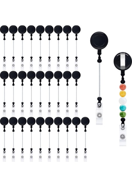 30 Adet Kendin Yap Kemer Klipsli Boş Rozet Makarası Seti A (Yurt Dışından)