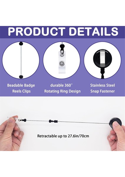 30 Adet Kendin Yap Kemer Klipsli Boş Rozet Makarası Seti A (Yurt Dışından) fırsatları