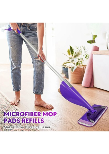 Islak Jet Mop Için Yeniden Kullanılabilir Paspas Pedleri - 6'lı Paket Islak Ped Yedeği (Yurt Dışından) modelleri