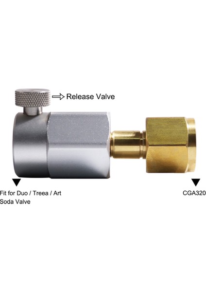 CGA320 Soda Silindiri Hızlı Adaptörü Duo/art/terra//crystal 3.0 Için (Yurt Dışından) fiyatları