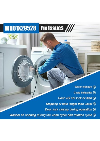 WH01X29528 Çamaşır Makinesi Kapı Kilidi Uyumlu (Yurt Dışından) indirimleri