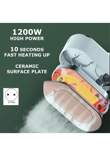 Seyahat Giysi Buhar Makinesi 1200 Watt 10S Hızlı Isınma Ab Fişi (Yurt Dışından)