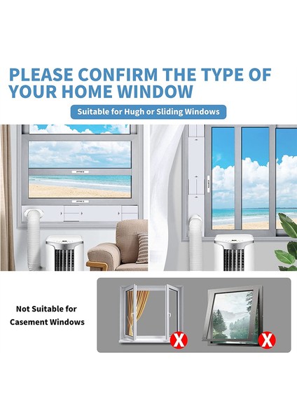 2'si 1 Arada Bağlantı Parçalı Klima Pencere Takımı Ac Pencere Havalandırması (Yurt Dışından) fırsatları