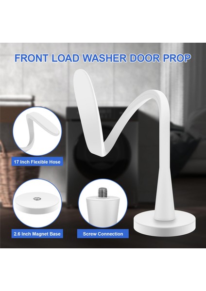 Ön Yüklemeli Çamaşır Makinesi Kapı Desteği, Kullanımı Kolay Çamaşır Makinesi Kapı Desteği Beyaz (Yurt Dışından) fiyatları