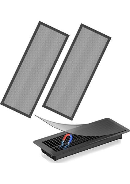 Zemin Havalandırma Kapakları, Manyetik Havalandırma Kapakları Mesh Screen Havalandırma Filtresi, A (Yurt Dışından)