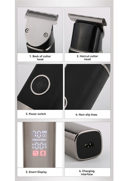 Erkeklerin Kasık Kılları Için Elektrikli Düzeltici Çok Yönlü Vücut Bakım Aleti (Yurt Dışından)