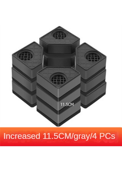 Çamaşır Makinesi Yükseklik Arttırma Pedleri Sessiz Kızak Yükseltici Mat 11.5cm (Yurt Dışından)