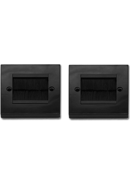 2 Adet Flush Fırça Duvar Plakası Siyah (Yurt Dışından) indirimleri