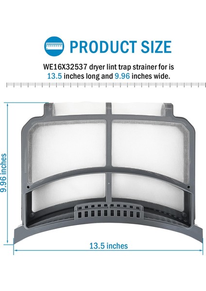 Kurutma Makinesi Lint Filtresi Tuzak Ekranı Giysi Kurutma Makinesine Uygun (Yurt Dışından) modelleri