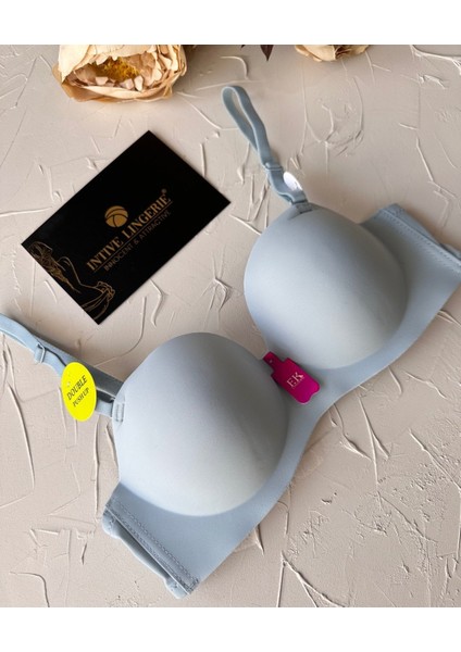 Violet Dikişsiz Lazer Kesim Double Push-Up Balensiz Iz Belli Etmez Straplez Kesim Kaliteli Sütyen modelleri