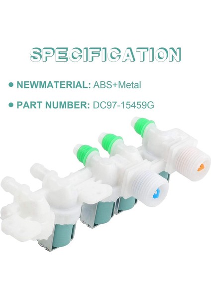 DC97-15459G Çamaşır Makinesi Su Giriş Vanası Değiştirilir (Yurt Dışından)