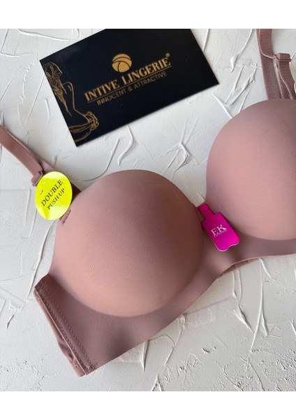 Violet Dikişsiz Lazer Kesim Double Push-Up Balensiz Iz Belli Etmez Straplez Kesim Kaliteli Sütyen fırsatları