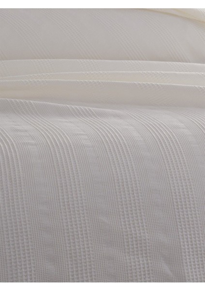 SEVİM %100 Pamuk, Çift Kişilik Waffle Pike 210x230 cm – Krem modelleri