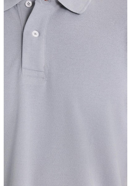 Erkek Regular Fit Klasik Kesim Pamuklu Yumuşak Dokulu Serin Tutan Kumaş Düz Gri Polo Yaka Tişört modelleri