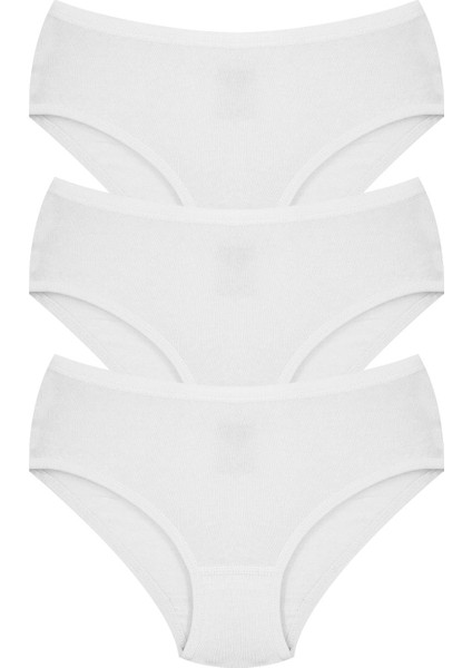 Kız Çocuk Külot 3'lü (%96 Pamuk - %4 Elastan)