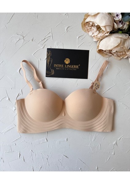 Lady Baby Straplez Kesim Destekli Dikişsiz Balensiz Toparlayıcılı Ithal Iz Yapmaz Sütyen