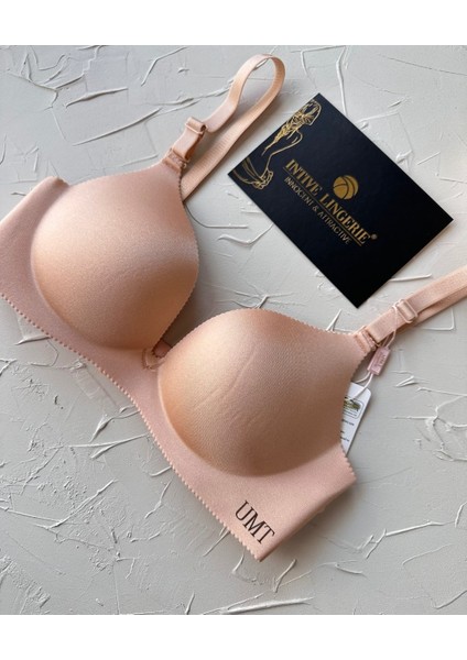 Angelina Push-Up Balensiz Dikişsiz V Yaka Ithal Kaliteli Düz Renk Iz Belli Etmez Sütyen indirimleri