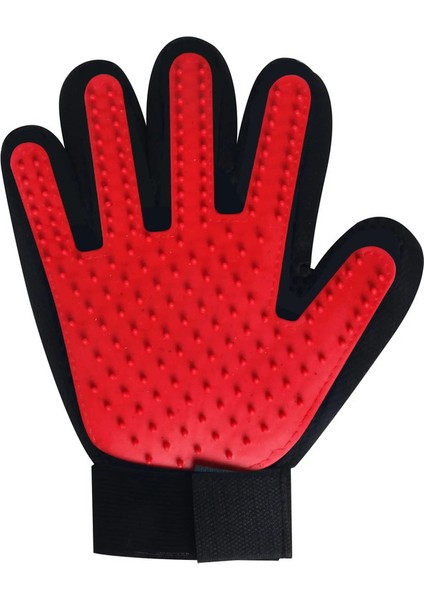 Kedi Eldiveni Evcil Hayvan Fırçası Kedi Kendiliğinden Bakım Tüy Dökme Eldiveni Köpek Tarakı Banyo Için Tüy Temizleyici Temiz Masajı Hayvan Için Renk:kırmızı Sağ (Yurt Dışından)