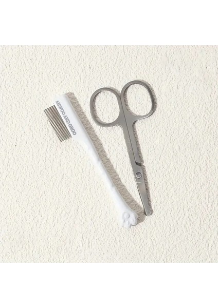 Pet Woodity Yüz Temizleme Tülbesi Gözyaşları Gözyaşları Göz-Poop Tarak Köpek Saç Onarımı Makas Kedi Saç Tomberi Pet Temiz Malzemeler Renk: F (Yurt Dışından)