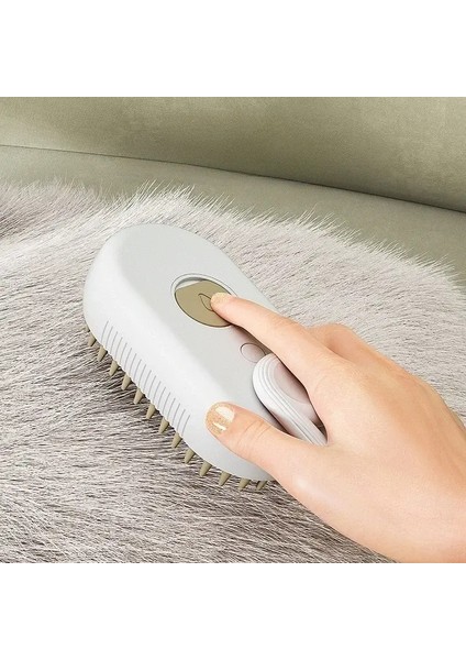 Buhar Sprey Masajı ile USB 3'ü 1 Arada Evcil Hayvan Tımar Fırçası, Köpek Kedisi Için Kaçan Saç Elektrik Banyosu Fırçası (Yurt Dışından)