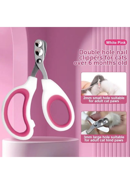 Kimpets Professional Kedi Tırnak Makası Küçük Kedi Köpek Paslanmaz Çelik Yavru Tırnak Kesici Evcil Hayvan Tırnak Bakım Makası Renk:beyaz Mavi (Yurt Dışından)