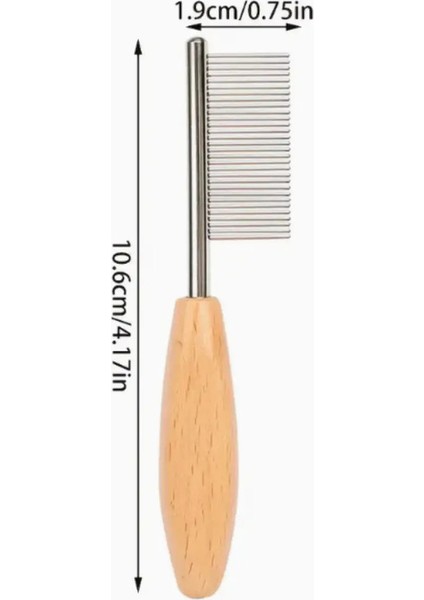 Kediler ve Köpekler Için Paslanmaz Çelik Evcil Hayvan Tımarlama, Ince Dişlerle Metal Mini Dil Tarağı, Evcil Hayvan Bakım ve Epilovovecolor: Gümüş (Yurt Dışından)