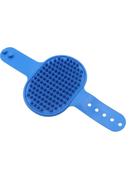 Köpek Banyosu Fırçası Evcil Hayvan Bakımı Tüy Dökme Sakinleştirici Masaj Kauçuk Fırçalar Curry Tarak Ayarlanabilir Halka Saplı Evcil Hayvan Köpekleri Kedileri Için Renk:mavi (Yurt Dışından)