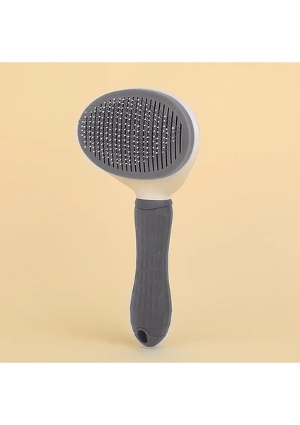 Pet Tarağı Tarak Köpeği Kaık Saç Fluffing Saç Iğnesi Tarak Kendini Temizleyen Iğne Tarağı Evcil Hayvan Malzemeleri: Gri (Yurt Dışından)