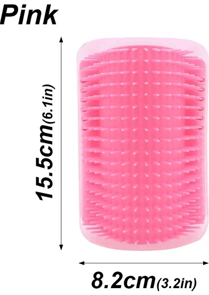 Kedi Fırçası Tarak Kedi Oyuncakları Kedi Nanesi Kedi Duvar Fırçası Kedi Tırmalayıcı Masaj Kendiliğinden Bakım Tarak Pet Kedi Köşe Tırmalayıcı Masaj Cihazı Renk:pembe (Yurt Dışından)