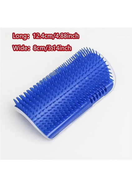 1ADET Kedi Kendiliğinden Temizleyici Duvar Köşe Masaj Tarak Bakım Fırçası Yumuşak Kauçuk Kıvırcıklar Yavru Kedi Masaj Aracı Uyumlu Düz Köşe El Tutma Renk: Siyah (Yurt Dışından)