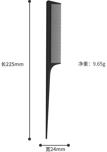Su Geçirmez Profesyonel Saç Tarakları Berber Saç Kesimi Fırçası Anti-Statik Karma Giderici Salon Bakımı Styling Aracı Renk:2 (Yurt Dışından)
