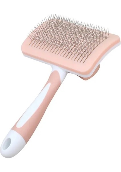 Evcil Saç Döküntüsü Tarak Köpek Kedi Fırçası Bakım Uzun Tüylü Iç Mekan Kedileri Fırçası Kıl Temizleyici Güzellik Slicker Pet Malzemeleri Renk:pembe (Yurt Dışından)