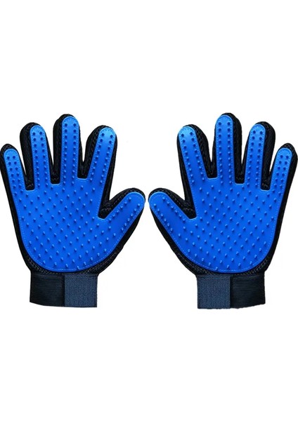 Kedi Eldiveni Kauçuk Evcil Hayvan Temizleme ve Kıl Giderme Fırçası Evcil Hayvan Bakım Eldivenleri Kedi ve Köpek Banyo Ürünleri Kıl Giderme Araçları Renk:mavi (Yurt Dışından)