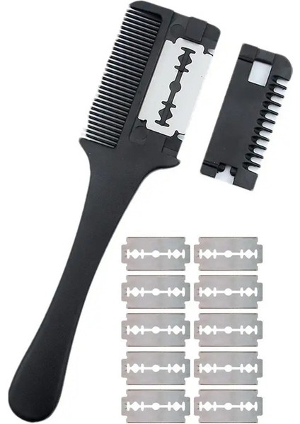 Pet Razor Comb 2-In-1 Kedi Köpek Bakım Tarakı Evcil Hayvan Bakım Tarakı Köpek Tarakı Uzun Ömürlü Uzun Tüylü Kısa Tüylü Kedi Yavru Köpek (Yurt Dışından)