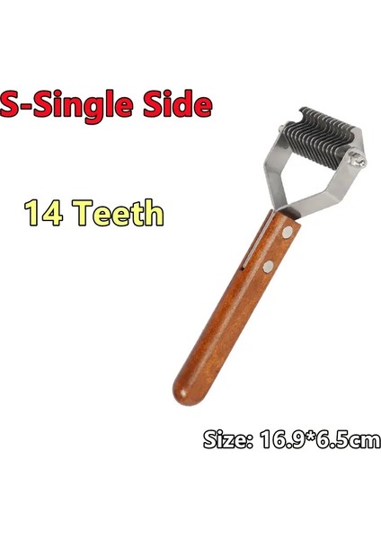 Yeni Köpek Tarakları Knot Cutter Saç Bakım Damat Fırçası Köpekler Için Ahşap Tutucu Kediler Kedileri Evcil Hayvan Döşeme Bıçağı Evcil Hayvan Accessoirescolor: S-Pink (Yurt Dışından)