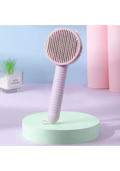 Pet Comb 1pc Grooming Cat And Dog Supplies Spray De-Shedding Mage Comb Cleaning Bath Sticker Cat Brush Renk:mavi (Yurt Dışından)