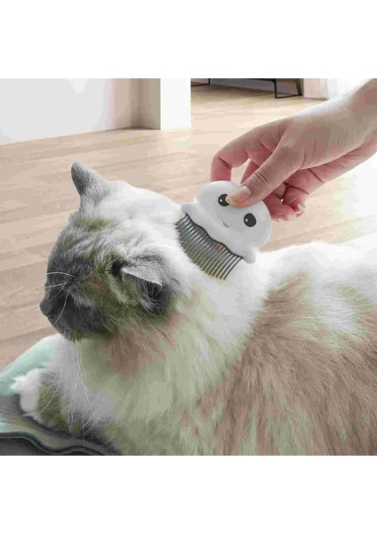 Pet Kombu Ev Içi Tüy Bakımı Yeniden Kullanılabilir Kedi Fırçası Taşınabilir Kürk Kedi Aksesuarı Masaj Renk: Açık Gri (Yurt Dışından)