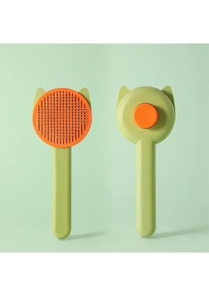 Küçük Büyük Köpekler Için Pet Epilasyon Tarağı Masaj Kendi Kendini Temizleme Slicker Fırça Yavru Kedi Kesme Kırpma Köpek Tımarlama Maddeleri: Yeşil 1 Pcs (Yurt Dışından)